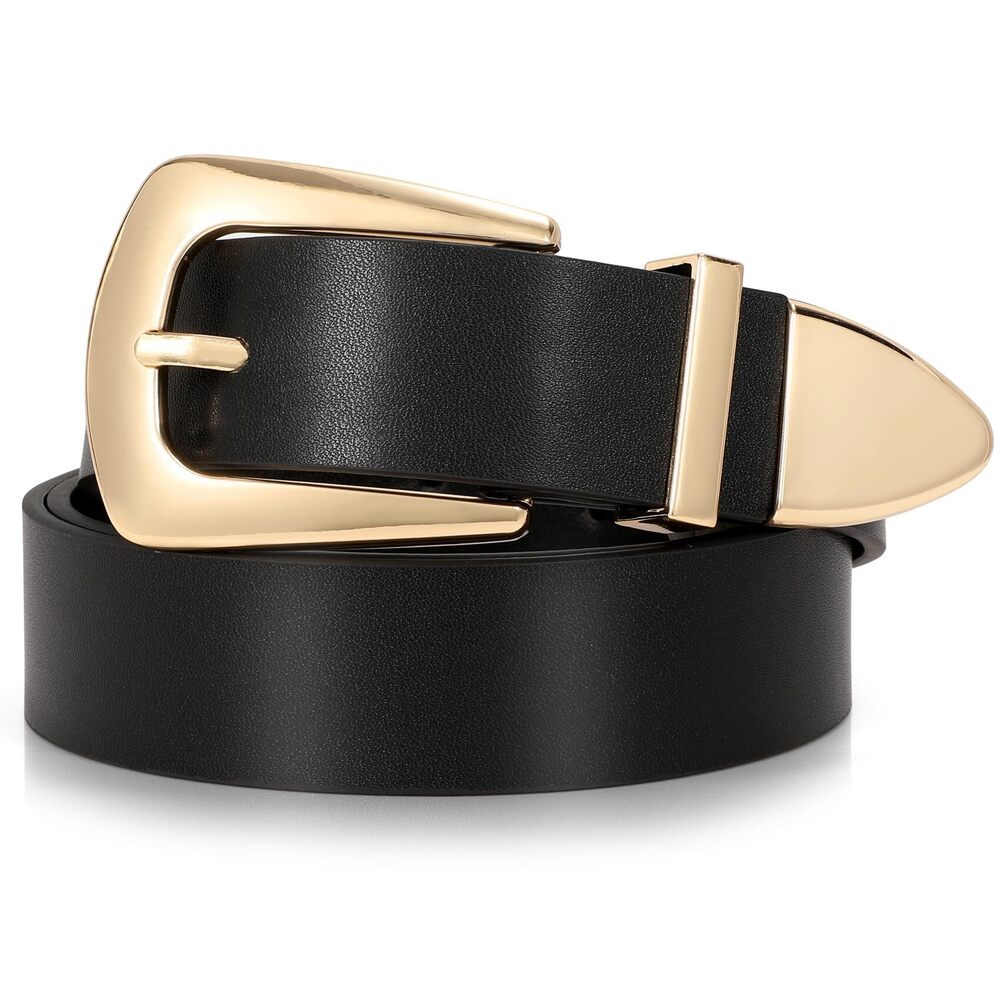 1587 Women's Leather Belts For Jeans Pants, Vintage Western Belt